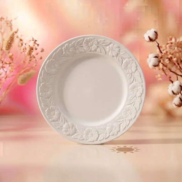 Illustrative render similar to Bloomhouse Valencia Flor Stoneware Plate Set (Oprah's Favorite Things)